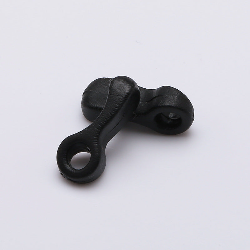 Mini Plastic 3mm Bell Cord lock Hanging Bell Tail Hook Cord Stopper Buckle For Zipper bag clothes ope closing rope accessories-295