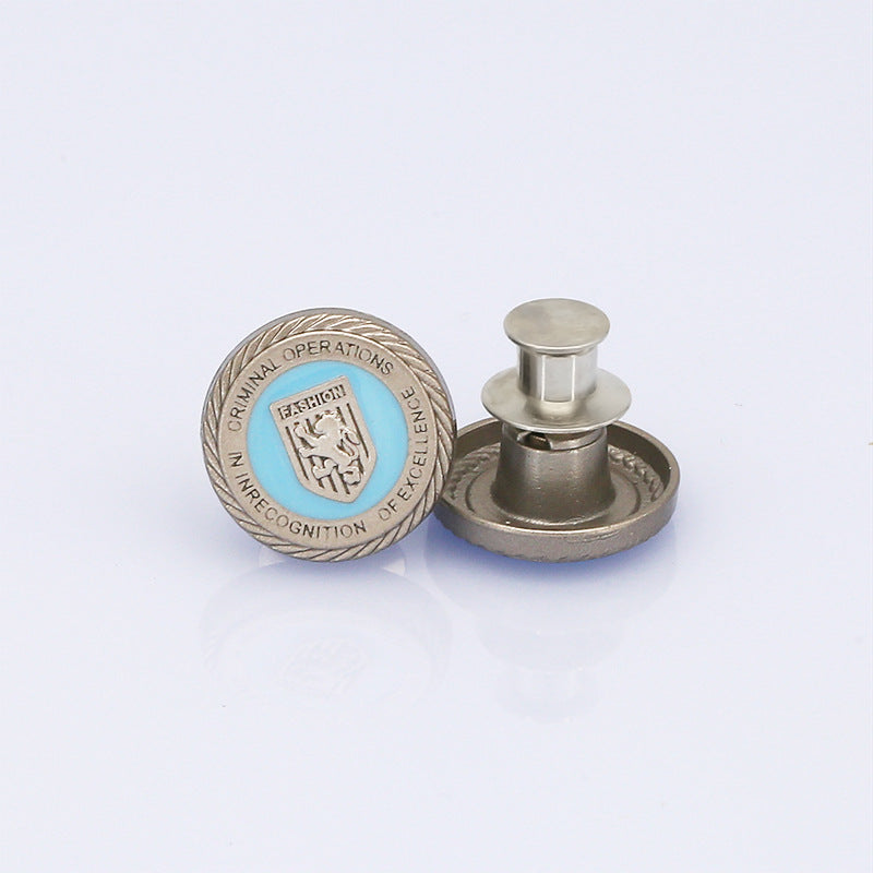 Wholesale Adjustable Jeans Button Pins Pant Waist Tightener No Sew Jean Button Pins for Pants Clothing Button Accessories-296