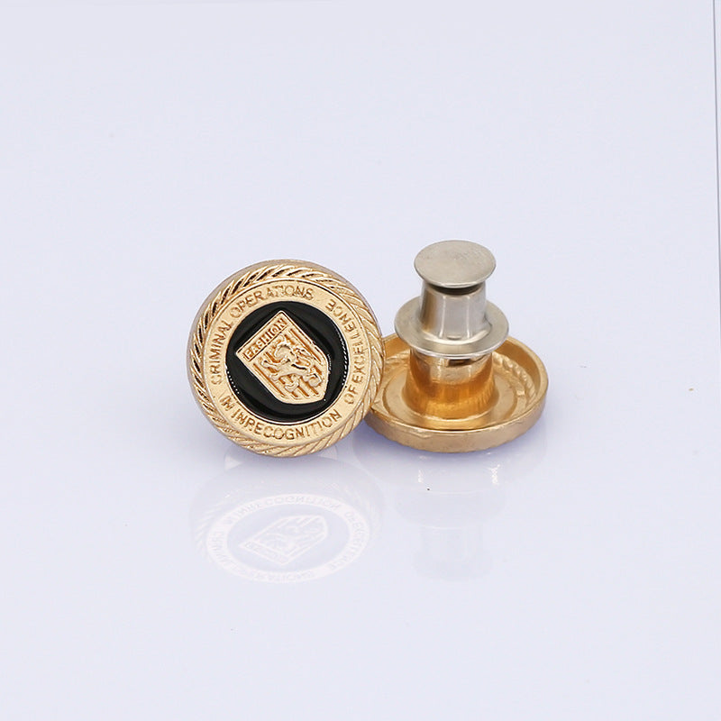 Wholesale Adjustable Jeans Button Pins Pant Waist Tightener No Sew Jean Button Pins for Pants Clothing Button Accessories-296