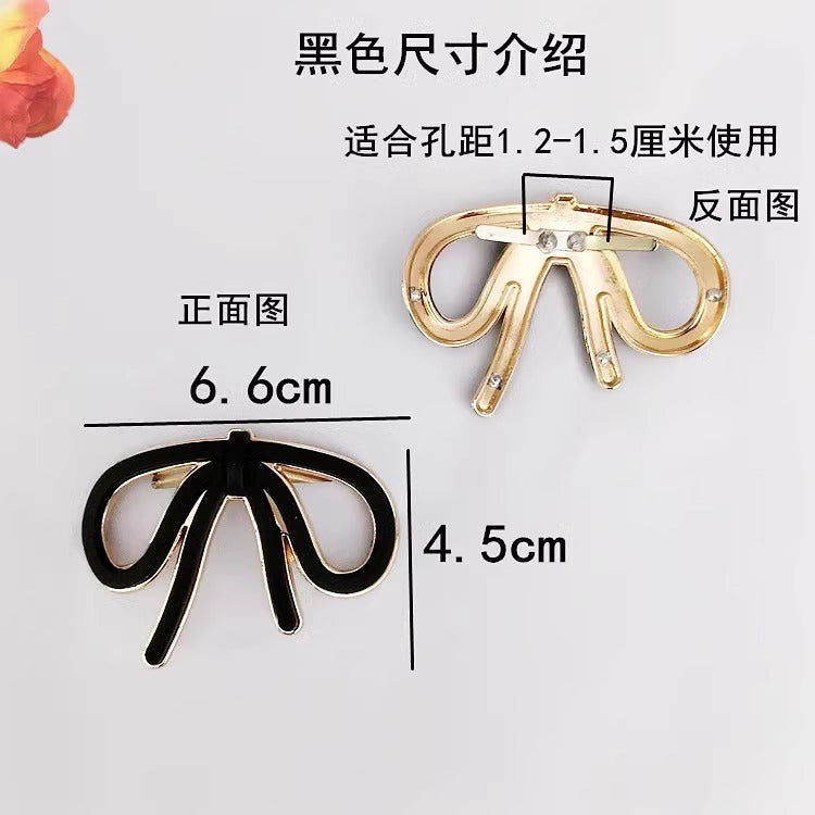 Bow Decorative Shoe Buckle-150