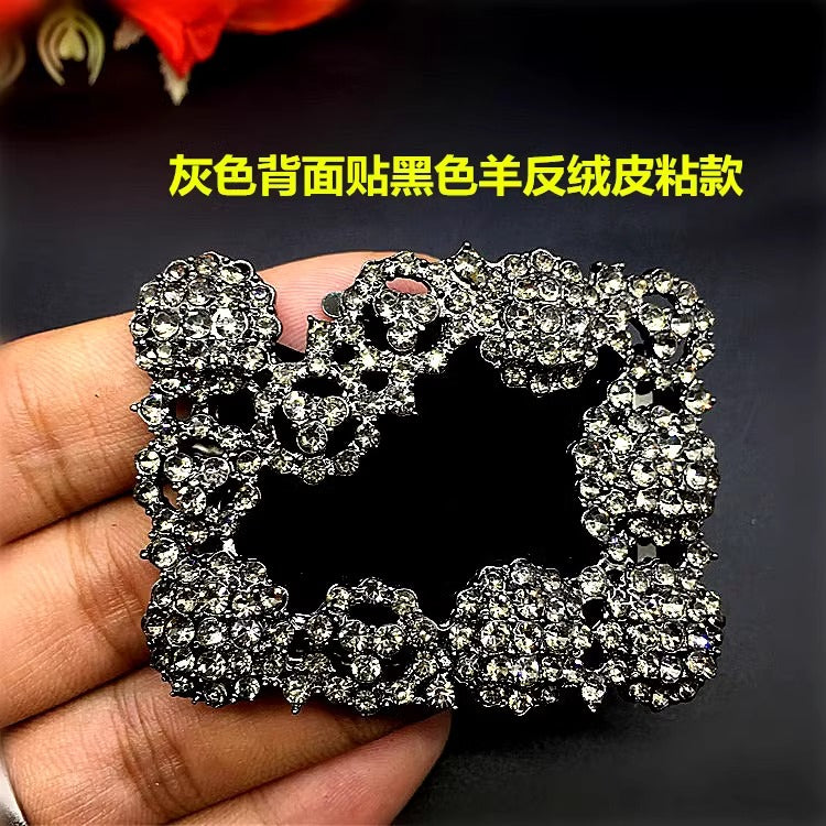 Rhinestone Shoe Clips Ladies High Heel Shoe Ornament With Prong Crystal Shoe Buckle Accessories-89