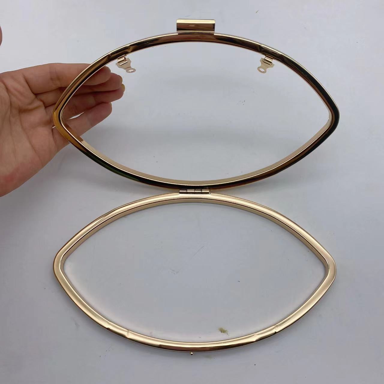 Women Purse Accessories Wholesale Clutch Frame Metal Coin Purse Kiss Lock Clasp Frame Clutch Handle for Handbags Bag Handles-53