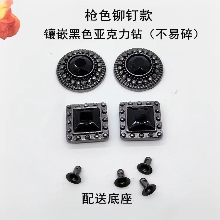 High Quality Custom Fashion Design Alloy Metal Hat Shape Bags Rivets for Leather-138