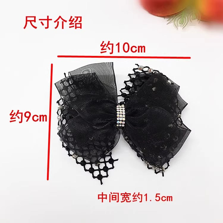 2023 Fashion Rhinestone Mesh Appliques Diy Shoe Accessories Bow butterfly Shoe Decoration Crystal Shoes Appliques-107