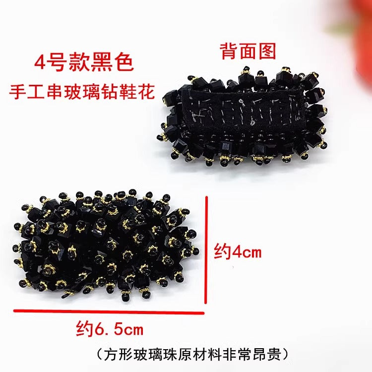 High Quality Sandal Rhinestone Ladies Sandals Upper Accessories butterfly Shoe Parts Accessories Decoration Accessories-5