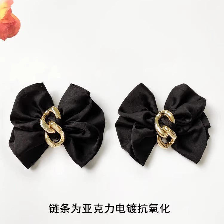 Wholesale Bow Pearl Fabric Hair Clips Princess Bow Hairpins-61