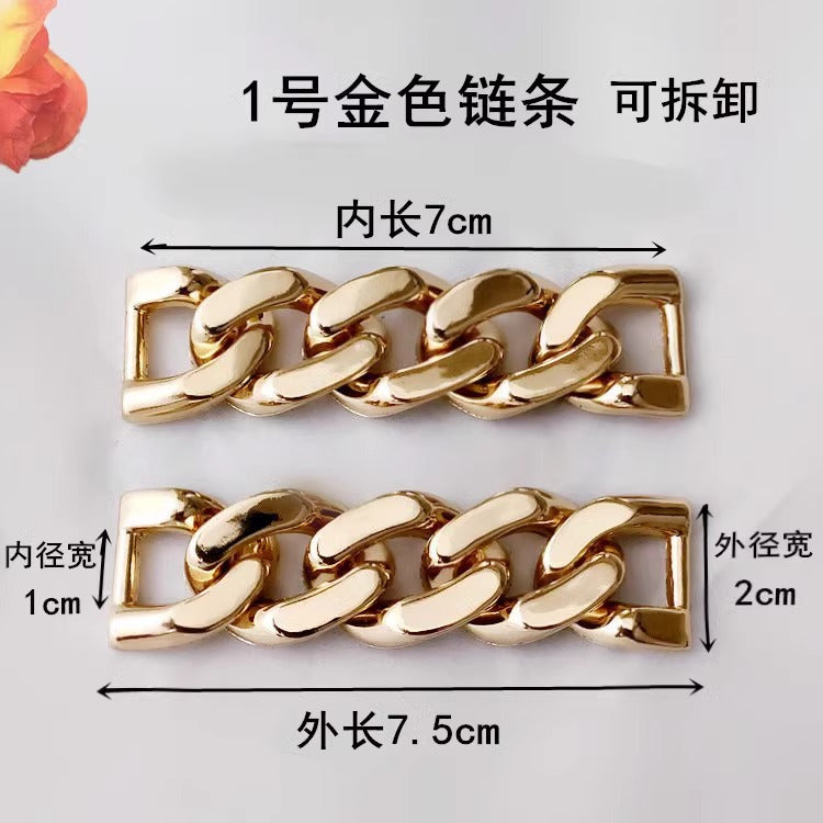 2025 Fashion Acrylic Women Shoe Chain Buckle Accessories Boots Shoe Chain Accessories-41