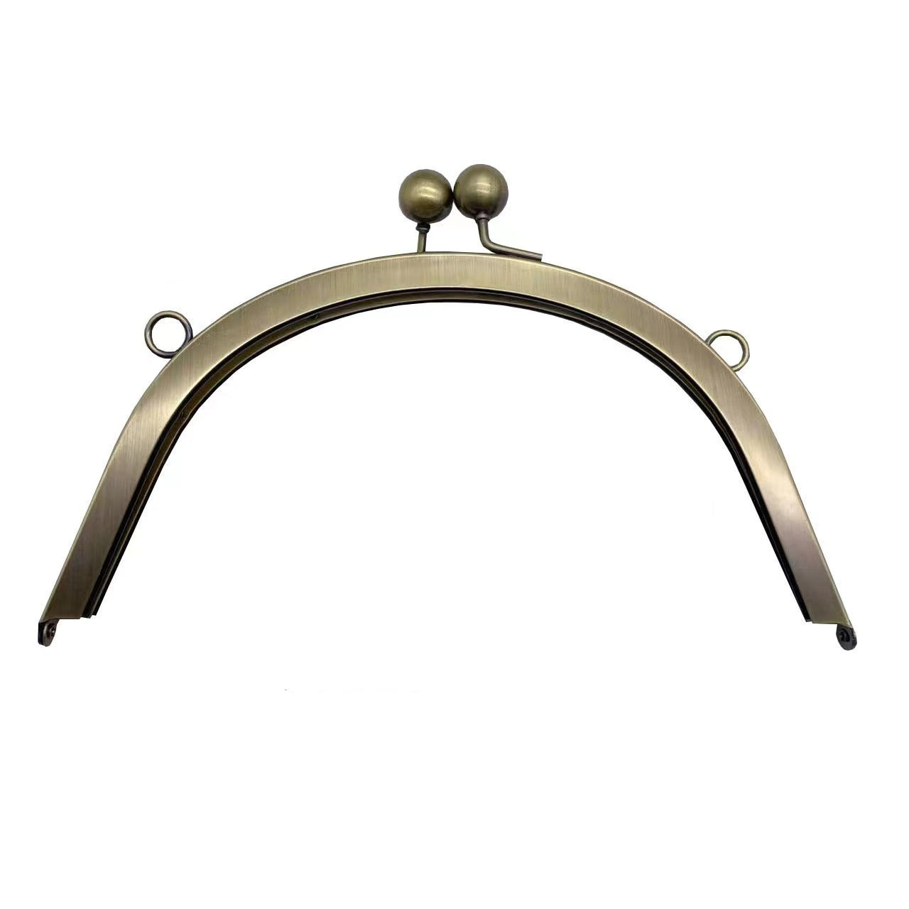 Antique Brass Half Round Purse Frame 17*7.5cm with Lock for Elegant Purses-60