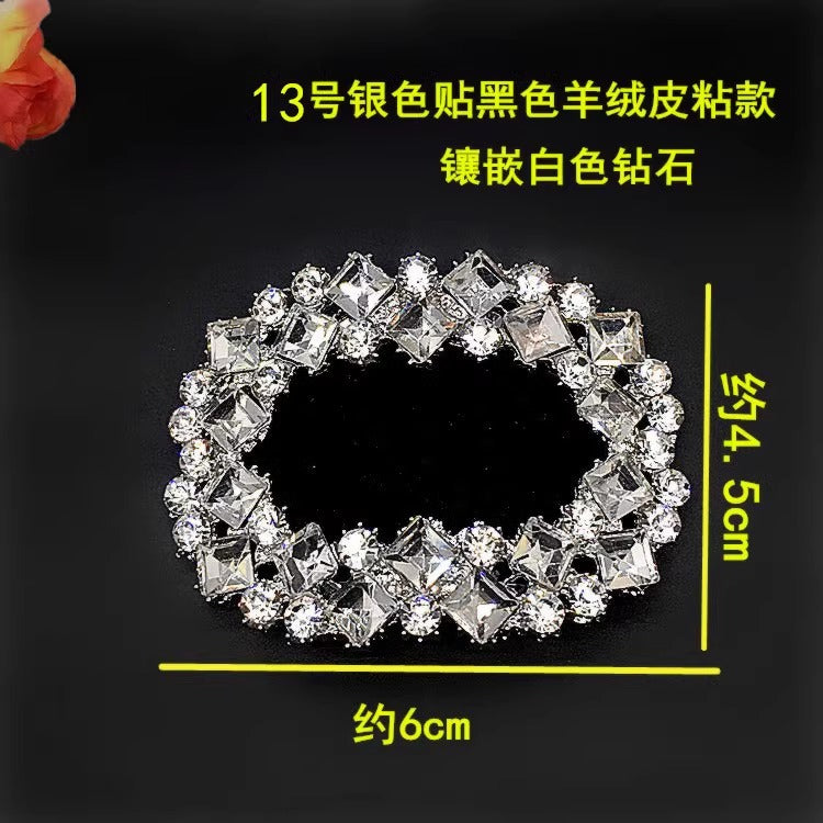 Luxury square Heel Shoes Upper Decorative Accessories Fashion Metal Shoe Clip-23