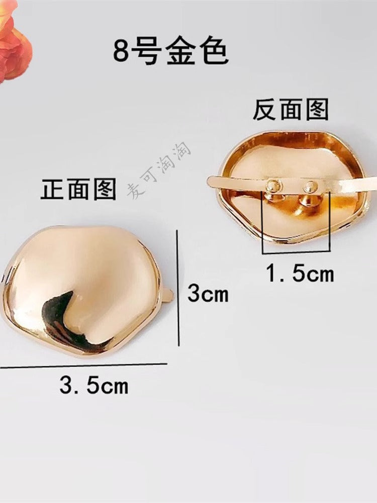 Wholesale and Customized High -quality Metal Fashion Women's Shoe Sandalwood Shoe Lace Parts Zinc Contracting Shoe Jewelry Charm-152