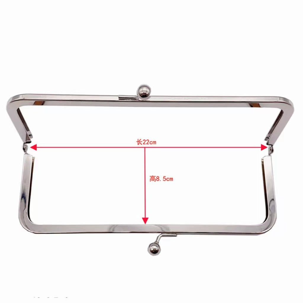 22*8.3cm Metal Clasp Purse Frame for Clutch Bags-22