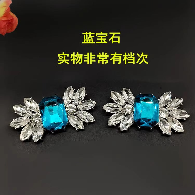 New Wedding Boots High Heels Accessories Decorative Accessories Detachable Flower Shoes Buckles Upper Shoes Accessories-43