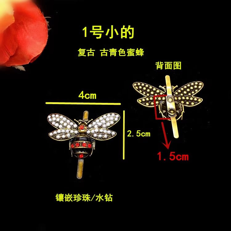 Personalized Diamond Animal Bee shoes buckle Insect Series Jewelry \Women Accessories Fashion Jewelry shoes buckle-93