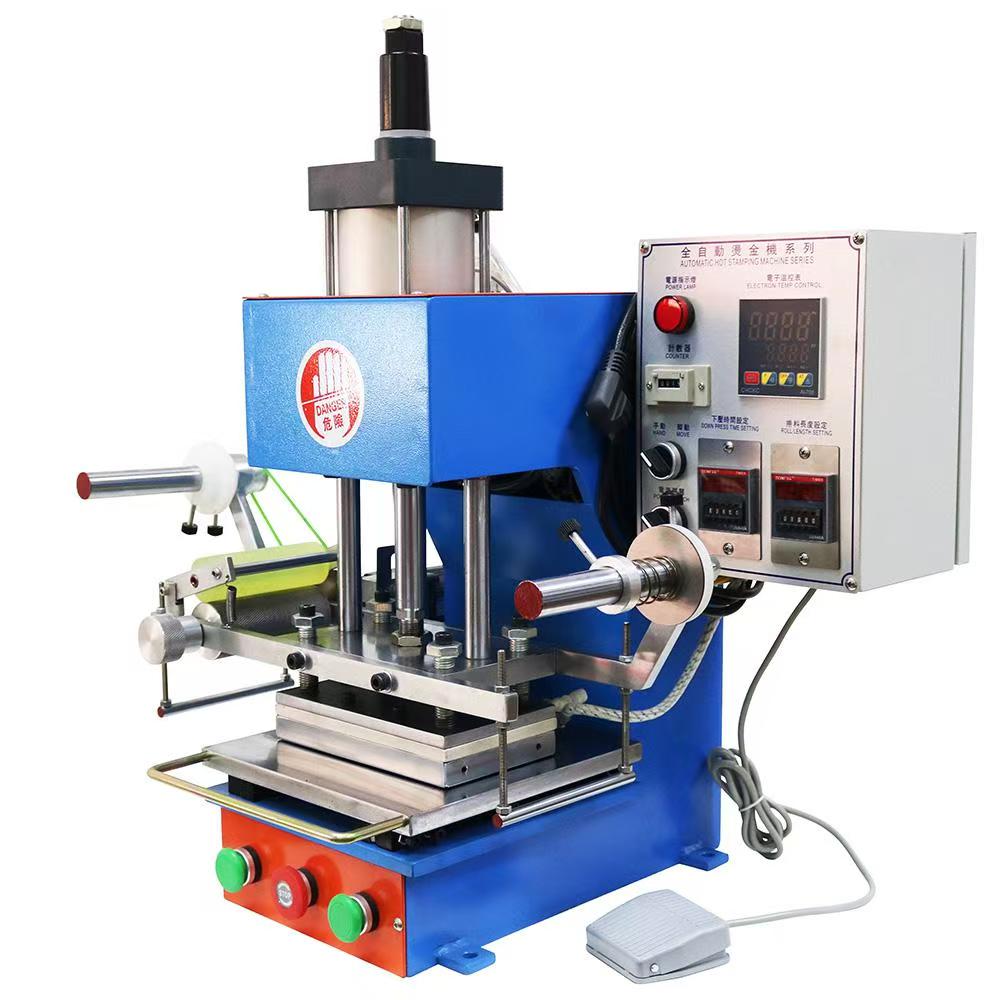 Pneumatic Leather Letter Marking Press Hot Foil Stamping Machine Small Marking Press