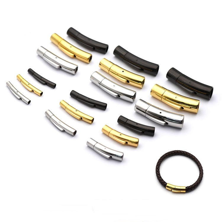 Hook Clasps Box Lock Consult customer service to get accurate preferential prices! Place of Origin: Fujian, China Bracelet Beaded Magnetic Magnet Men Bead Leather Cord Clasp Stainless Steal-3