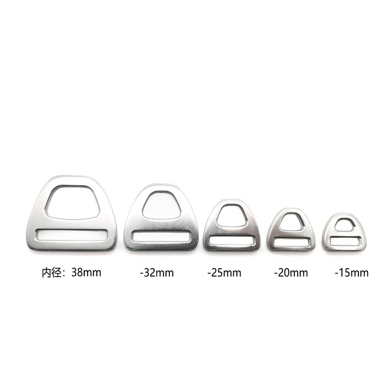 Aluminum metal engraved buckle dog collar triangle belt buckles-3