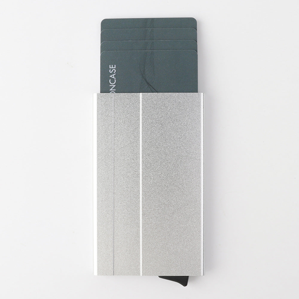 Minimalist Slim Credit Card Holder Business Band Card Case Wallet Men Coin Purse Aluminum RFID Card Holder Wallet