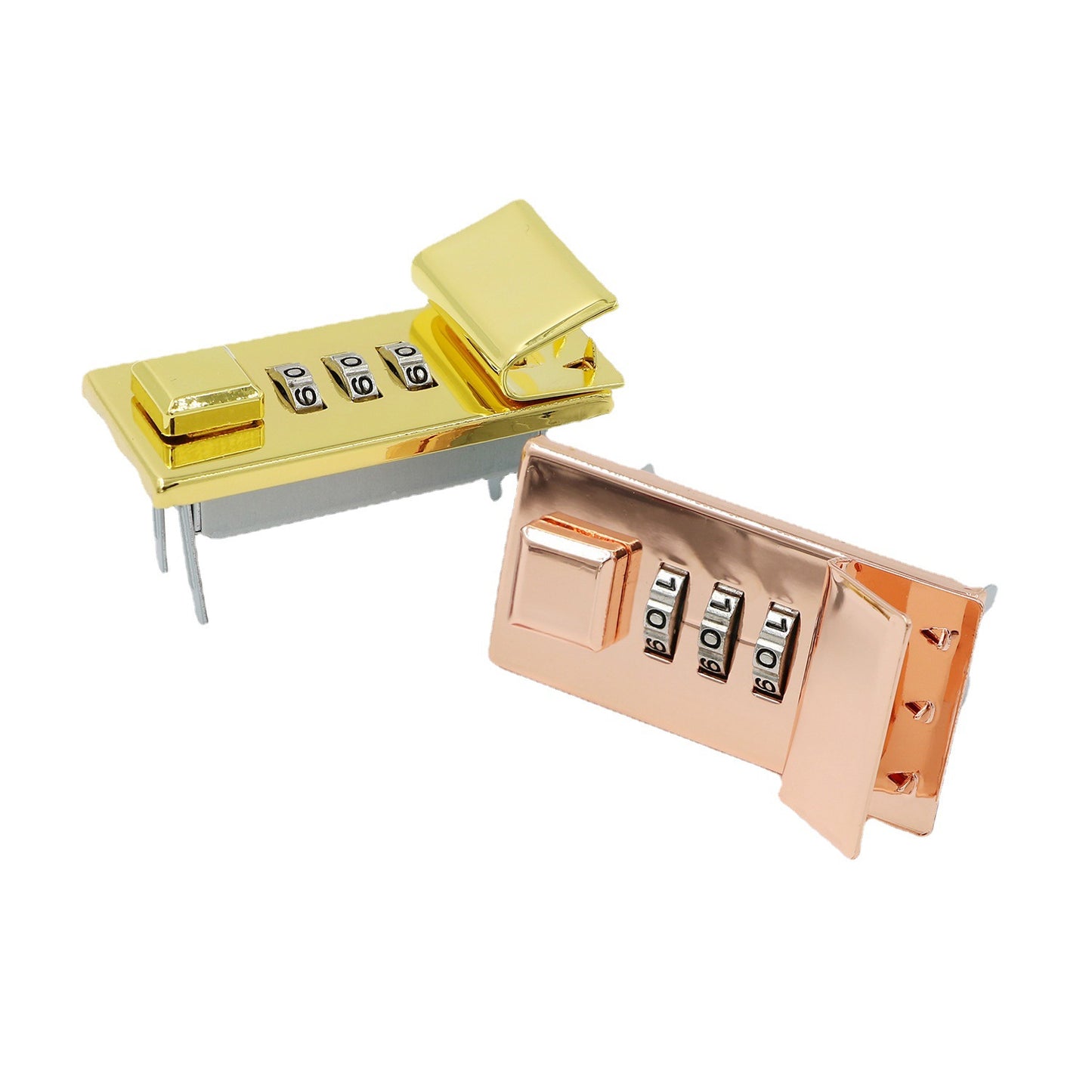 Safety Metal Password Bag Lock Briefcase 3 Digit Combination Lock-3