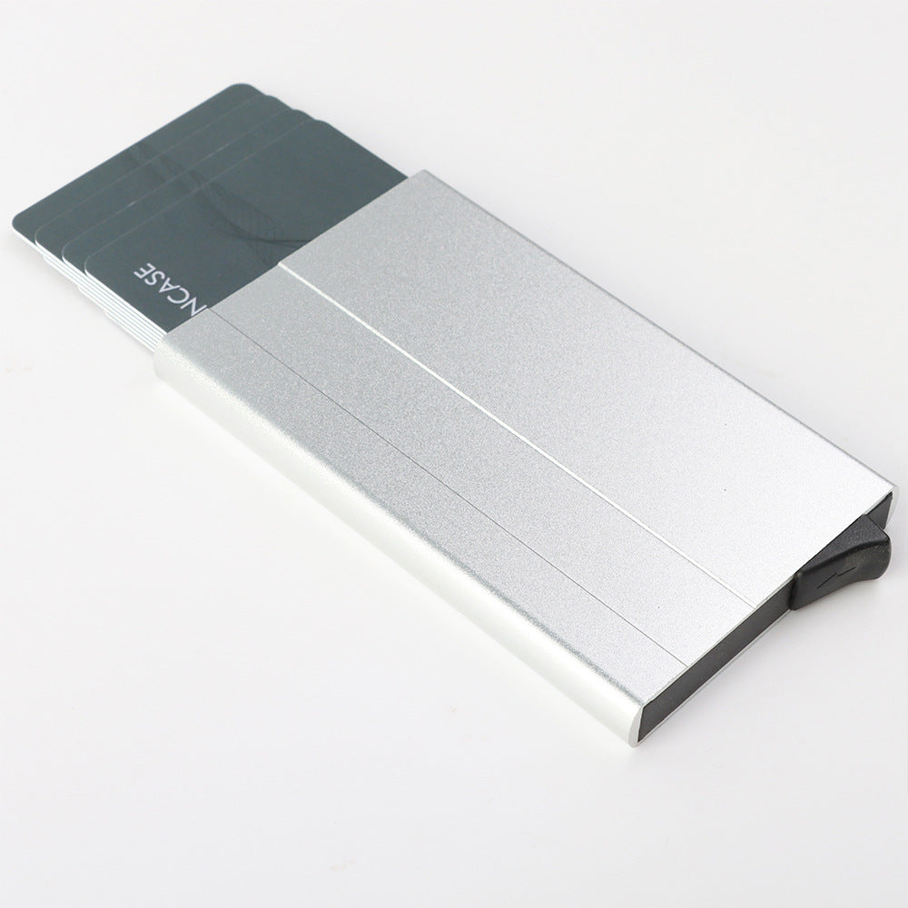 Minimalist Slim Credit Card Holder Business Band Card Case Wallet Men Coin Purse Aluminum RFID Card Holder Wallet