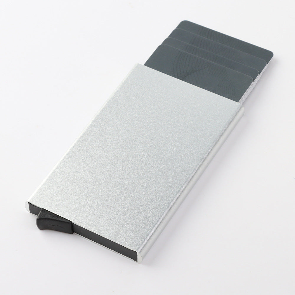 Minimalist Slim Credit Card Holder Business Band Card Case Wallet Men Coin Purse Aluminum RFID Card Holder Wallet
