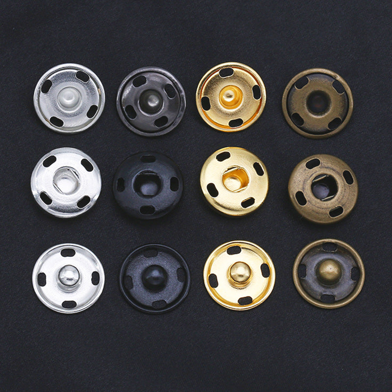 Wholesale Round Children's Underwear Hidden Button Invisible Hand Sewn Metal Button Clothes Button0-30