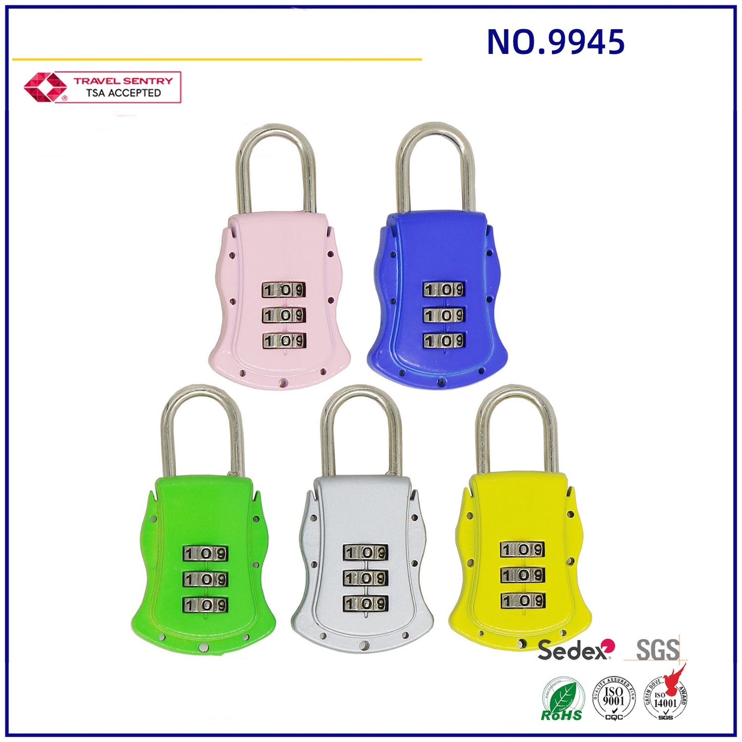 Made in China Padlock Case Suitcase Luggage Combination Lock-30