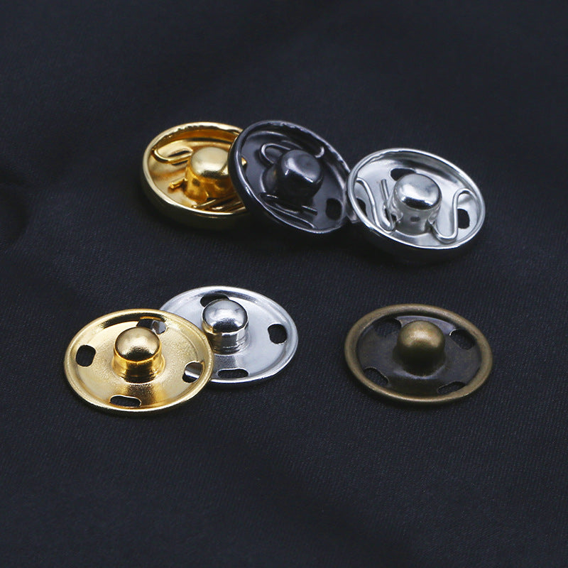 Wholesale Round Children's Underwear Hidden Button Invisible Hand Sewn Metal Button Clothes Button0-30