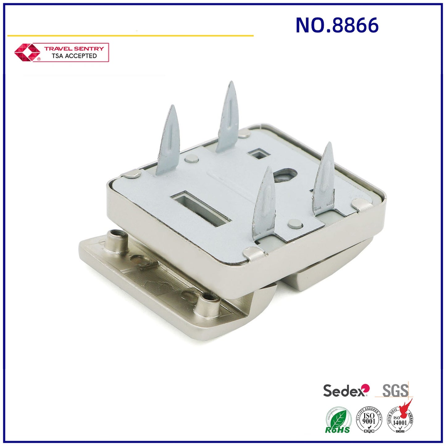 Custom Design Hardware Accessories Metal Press Clasp Push Lock For Women Bags-30