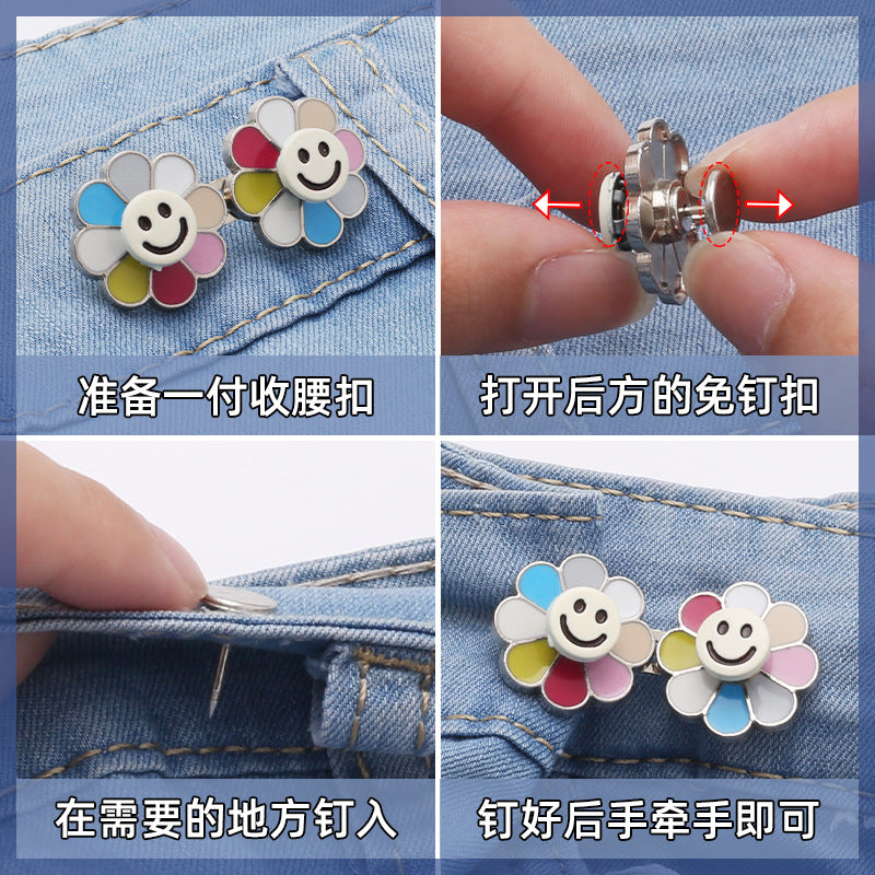 hot sale Waist Buckle Extender Set, Jeans Nail Free Waist Extender Perfect Fit Instant Button for Pants-301