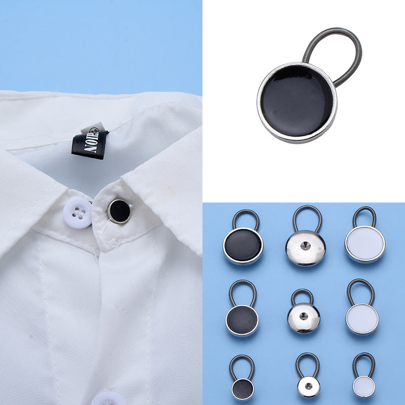 10 mm 15 mm 19 mm metal extended push spring button pants waist extender button for pants-302