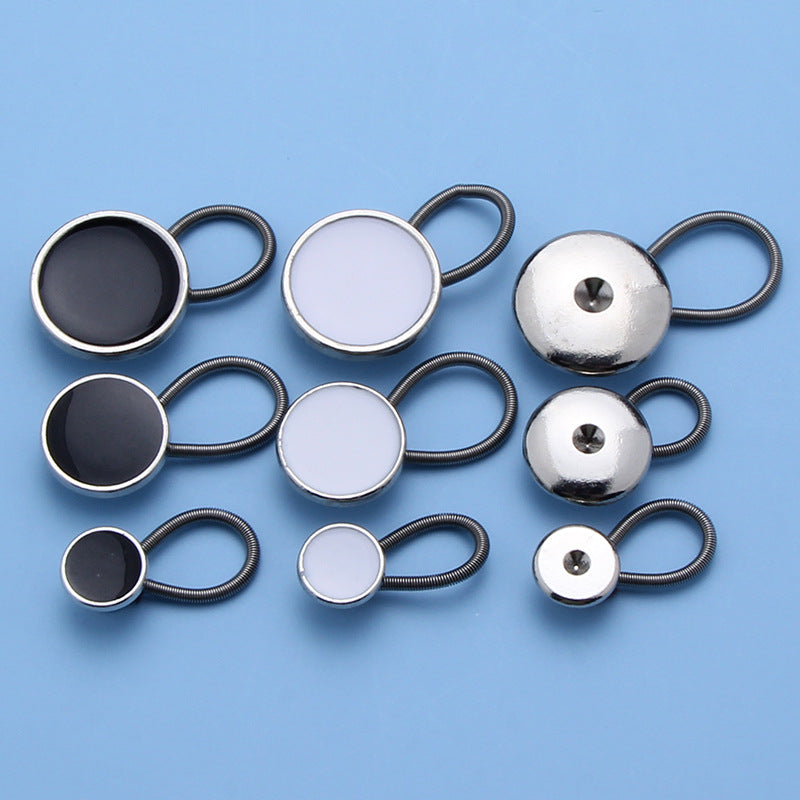 10 mm 15 mm 19 mm metal extended push spring button pants waist extender button for pants-302