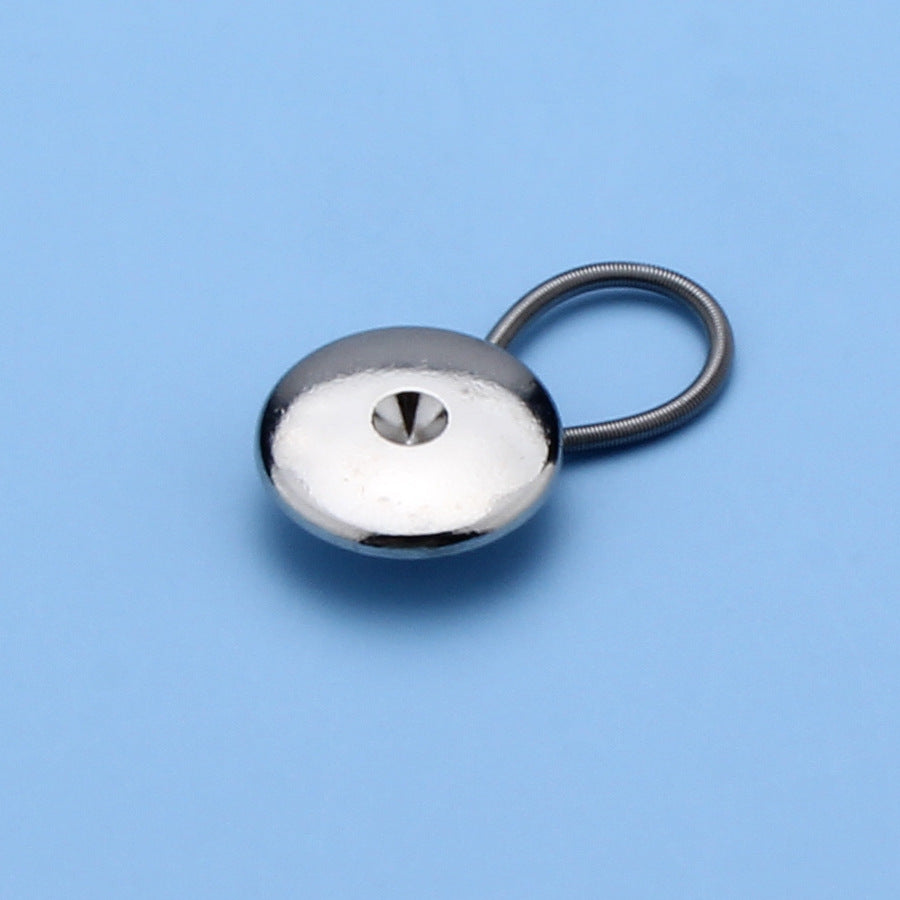 10 mm 15 mm 19 mm metal extended push spring button pants waist extender button for pants-302