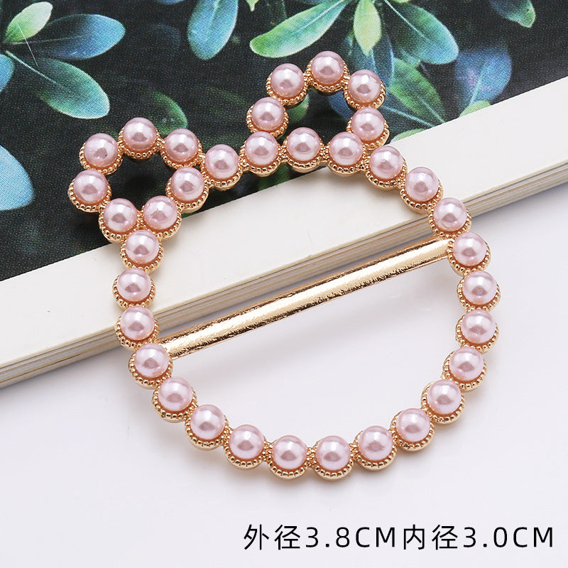 European and American Alloy Inlaid Pearl Brooch Girl Cute Brooch Popular Brooch Clothing Accessories-304