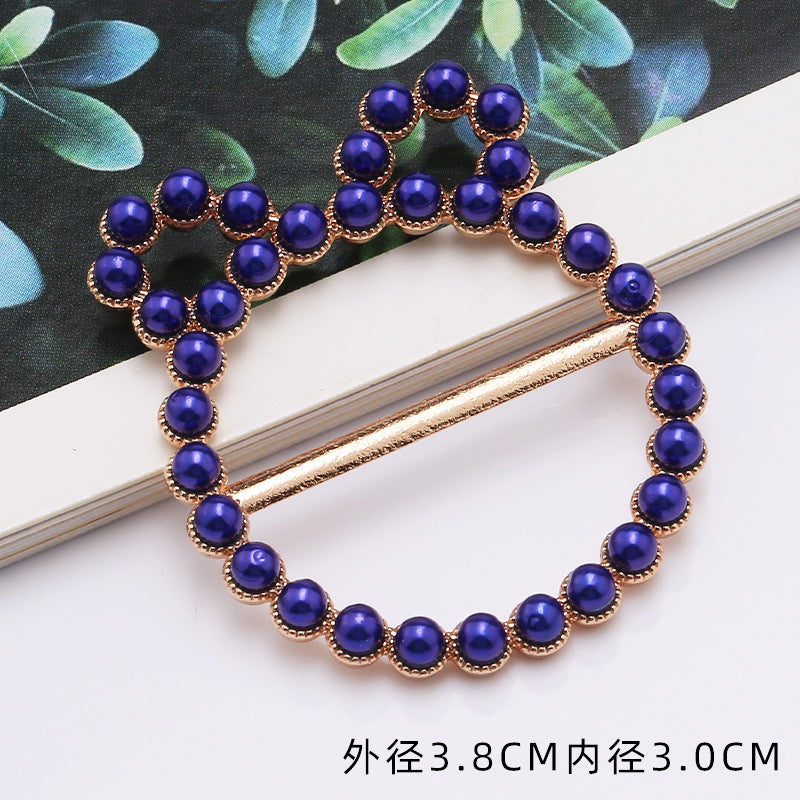 European and American Alloy Inlaid Pearl Brooch Girl Cute Brooch Popular Brooch Clothing Accessories-304