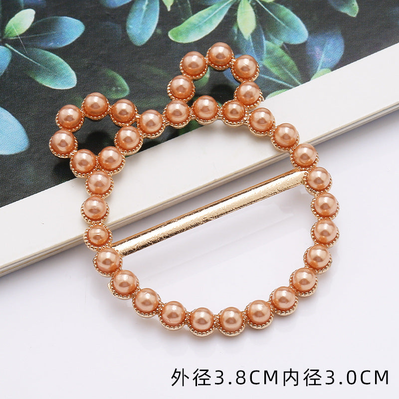 European and American Alloy Inlaid Pearl Brooch Girl Cute Brooch Popular Brooch Clothing Accessories-304