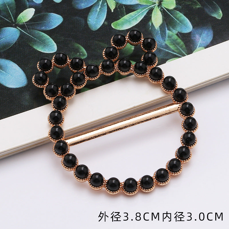 European and American Alloy Inlaid Pearl Brooch Girl Cute Brooch Popular Brooch Clothing Accessories-304
