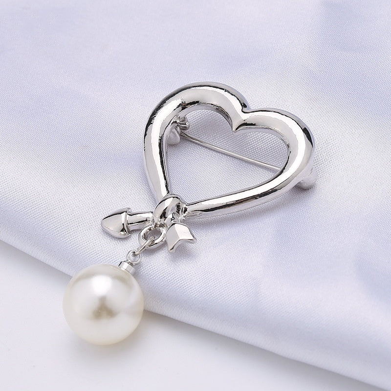 Butterfly Pearl Anti-Exposure Brooch High-Quality No-Sew Shirt Button-308