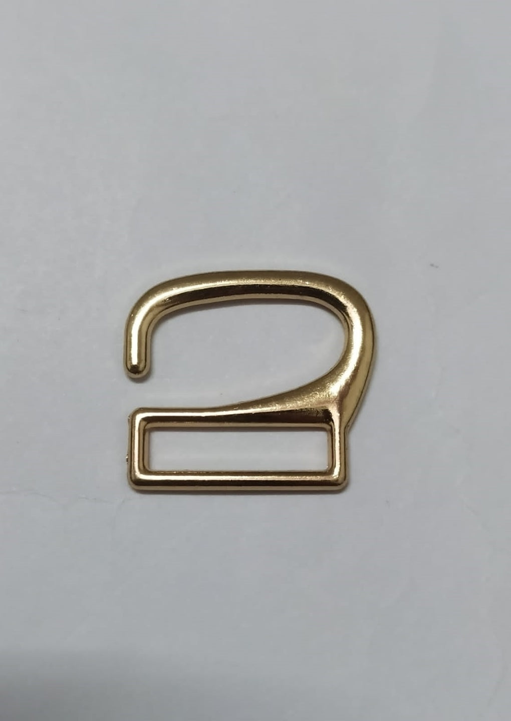 Gold plated double ring metal shoe buckle-31
