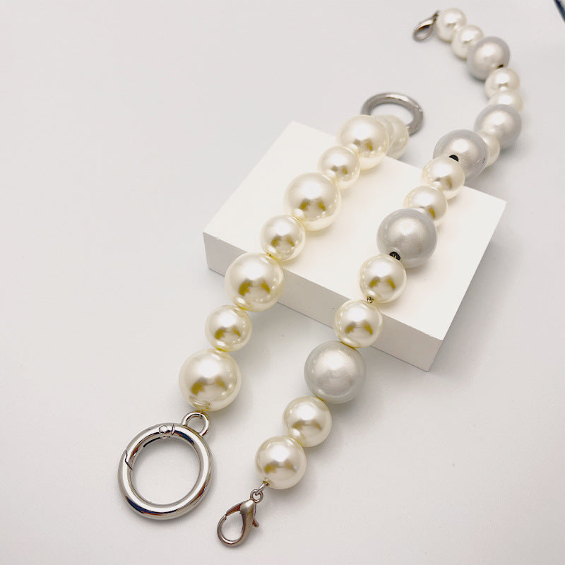 Charmkey 25cm Handbag Accessories Chain Bag Handles Pearl Bag Chain Strap Purse Chain-31