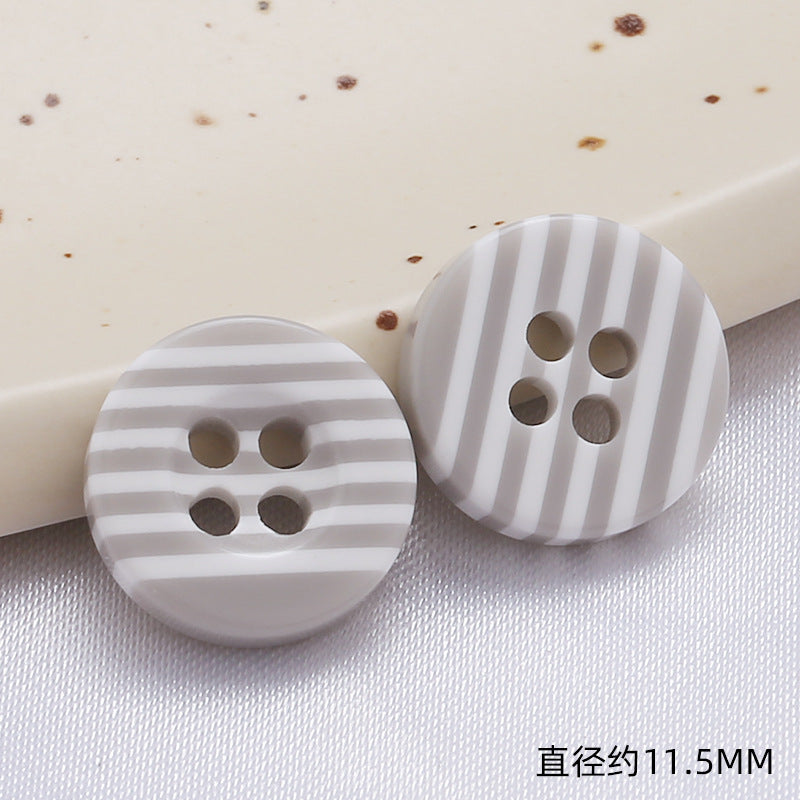 Diy Bear Head Children's Clothes Buttons Candy Color Colorful Two Hole Resin Cartoon Buttons-31