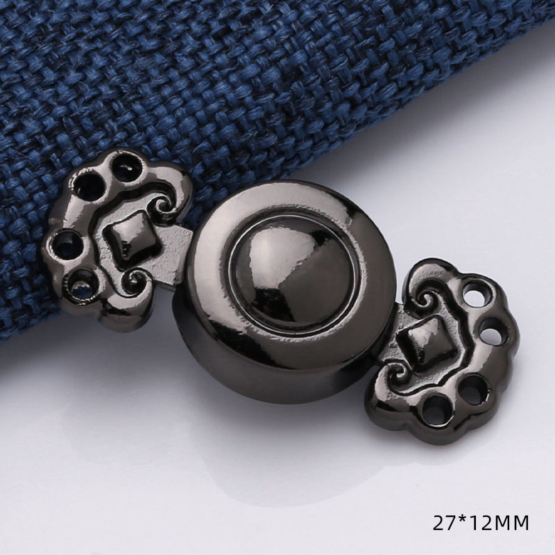 High quality inner size 15mm zinc alloy customized joint buckle for cheongsam-310