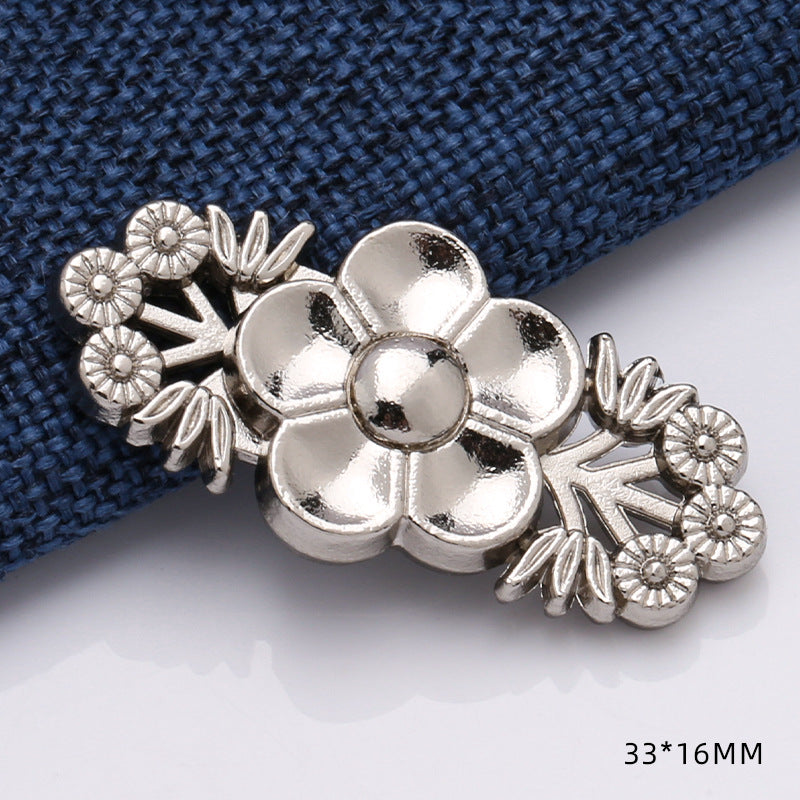 High quality inner size 15mm zinc alloy customized joint buckle for cheongsam-310