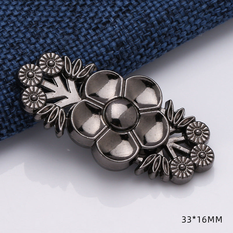 High quality inner size 15mm zinc alloy customized joint buckle for cheongsam-310