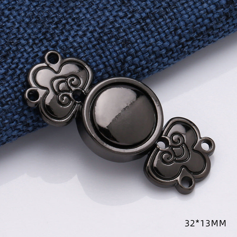 High quality inner size 15mm zinc alloy customized joint buckle for cheongsam-310