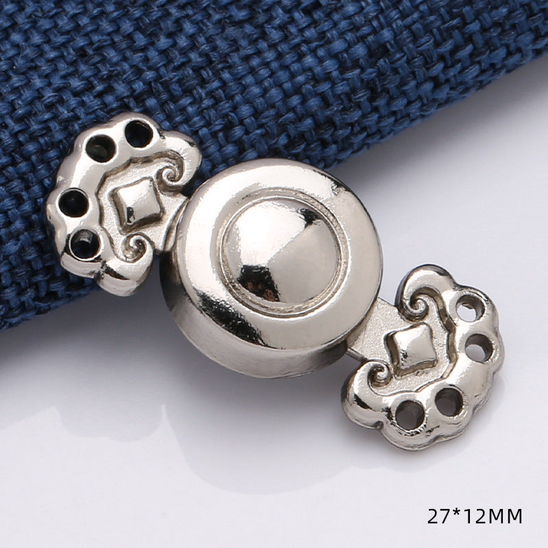High quality inner size 15mm zinc alloy customized joint buckle for cheongsam-310