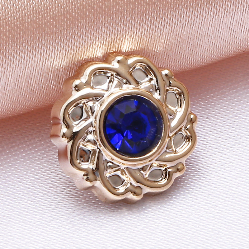 Colored electroplating small buttons round resin shirt buttons cardigan chiffon sweater fragrant style decorative plastic buttons-312
