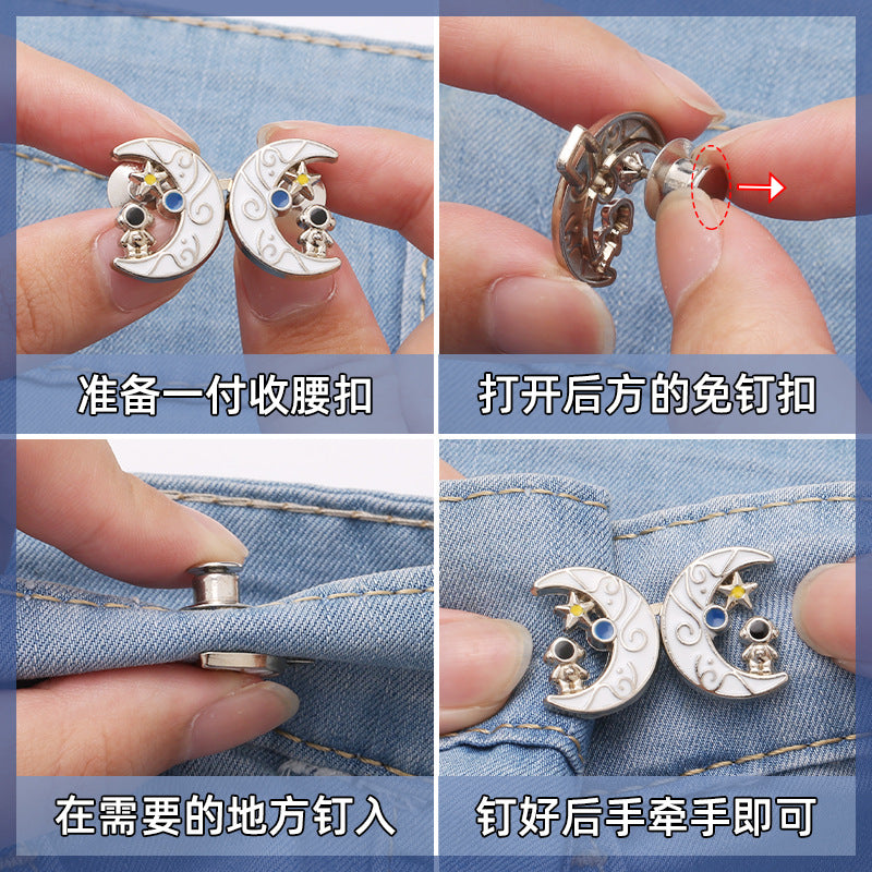 hot sale Waist Buckle Extender Set, Jeans Nail Free Waist Extender Perfect Fit Instant Button for Pants-316