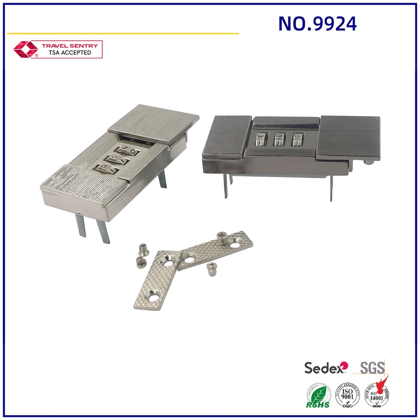 3 Digit Combination Password Lock For Briefcase-32