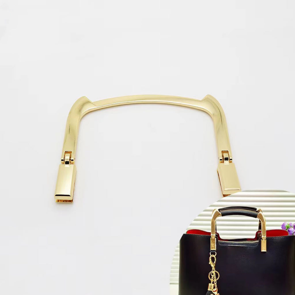 High Quality Custom Ladies' Fashionable Twist Handle Frame Engraved Logo Iron Bag Hanger Zinc Alloy Hardware Bag Accessory-32