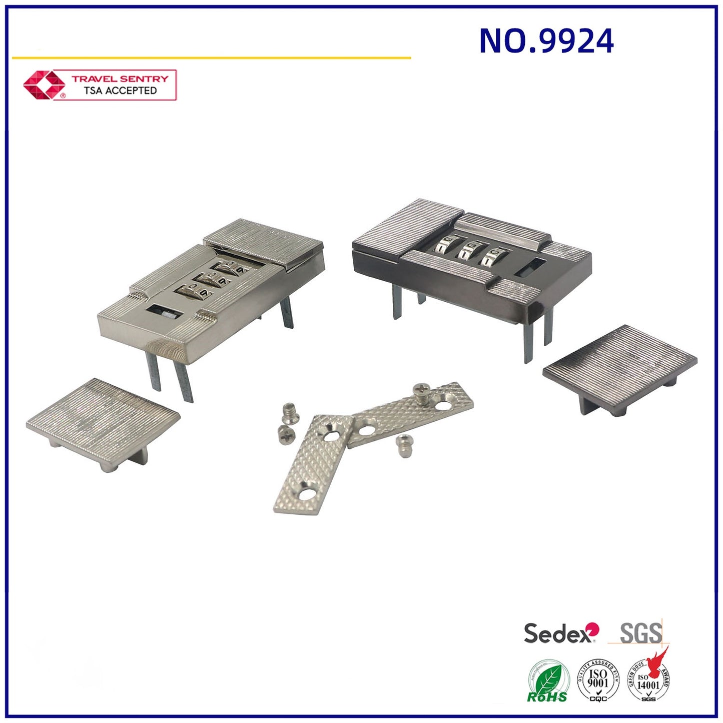 3 Digit Combination Password Lock For Briefcase-32